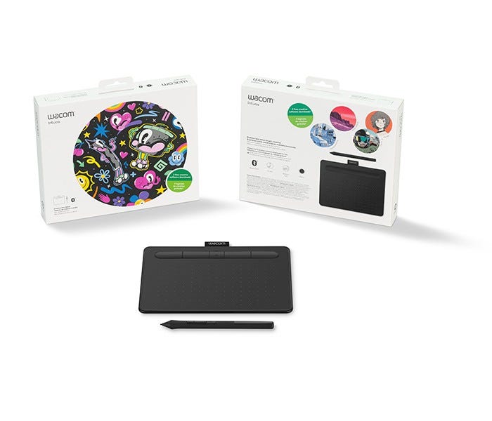 Wacom Intuos Creative Pen Tablet Black Small Box 1 Year Warranty - CTL –