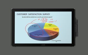 Product flat from above with pen attached
