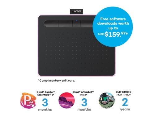 【30％OFF】 with Small Intuos Wacom Bluetooth Berry - その他