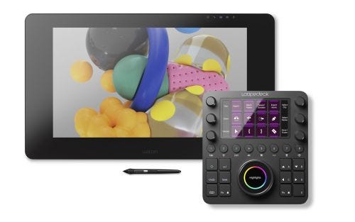 Wacom Cintiq Pro 24 touch + Loupedeck CT