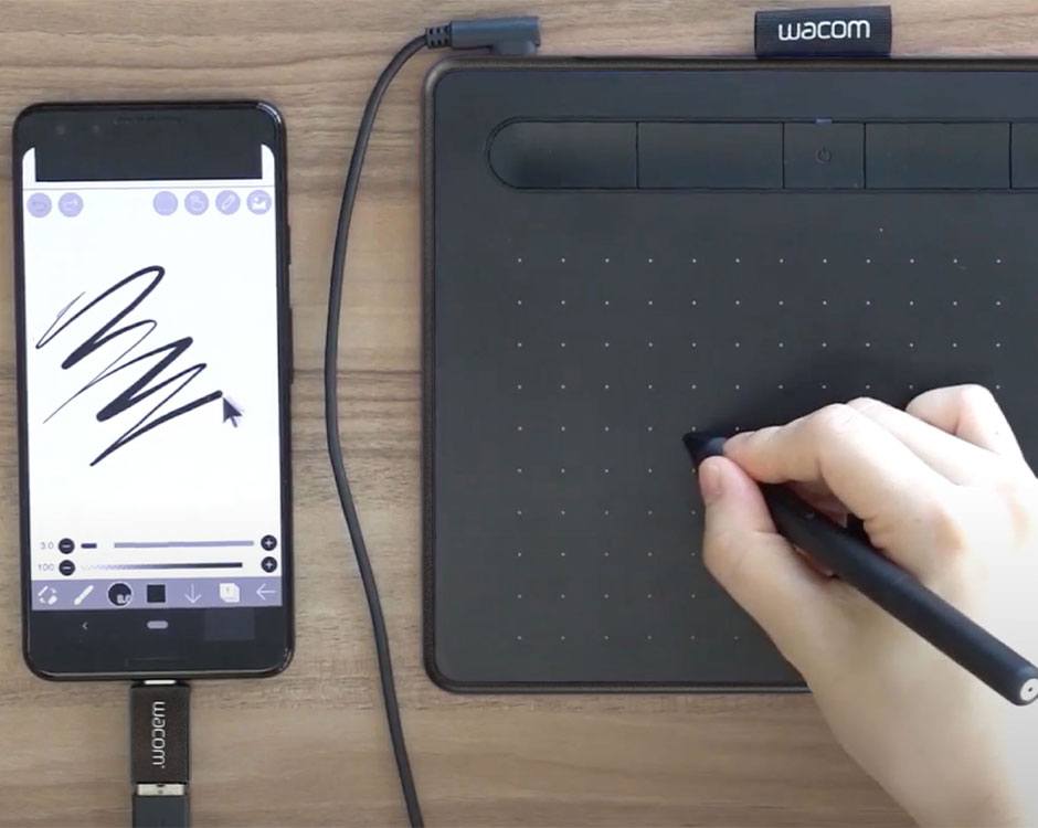 Wacom Intuos M Bluetooth, Black CTL-6100WLK-S CTL-6100WLK-N