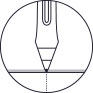 No parallax pen icon