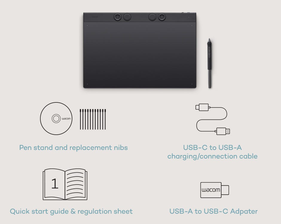 Using a Wacom one pen display