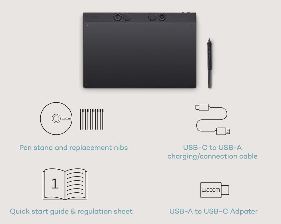 Using a Wacom one pen display